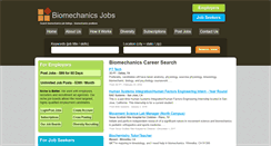 Desktop Screenshot of biomechanicsjobs.com