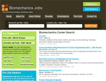 Tablet Screenshot of biomechanicsjobs.com